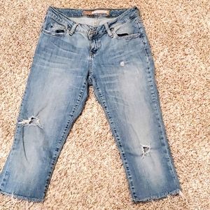 Denigma Skinny Fit, Size 6, Light Blue Capris